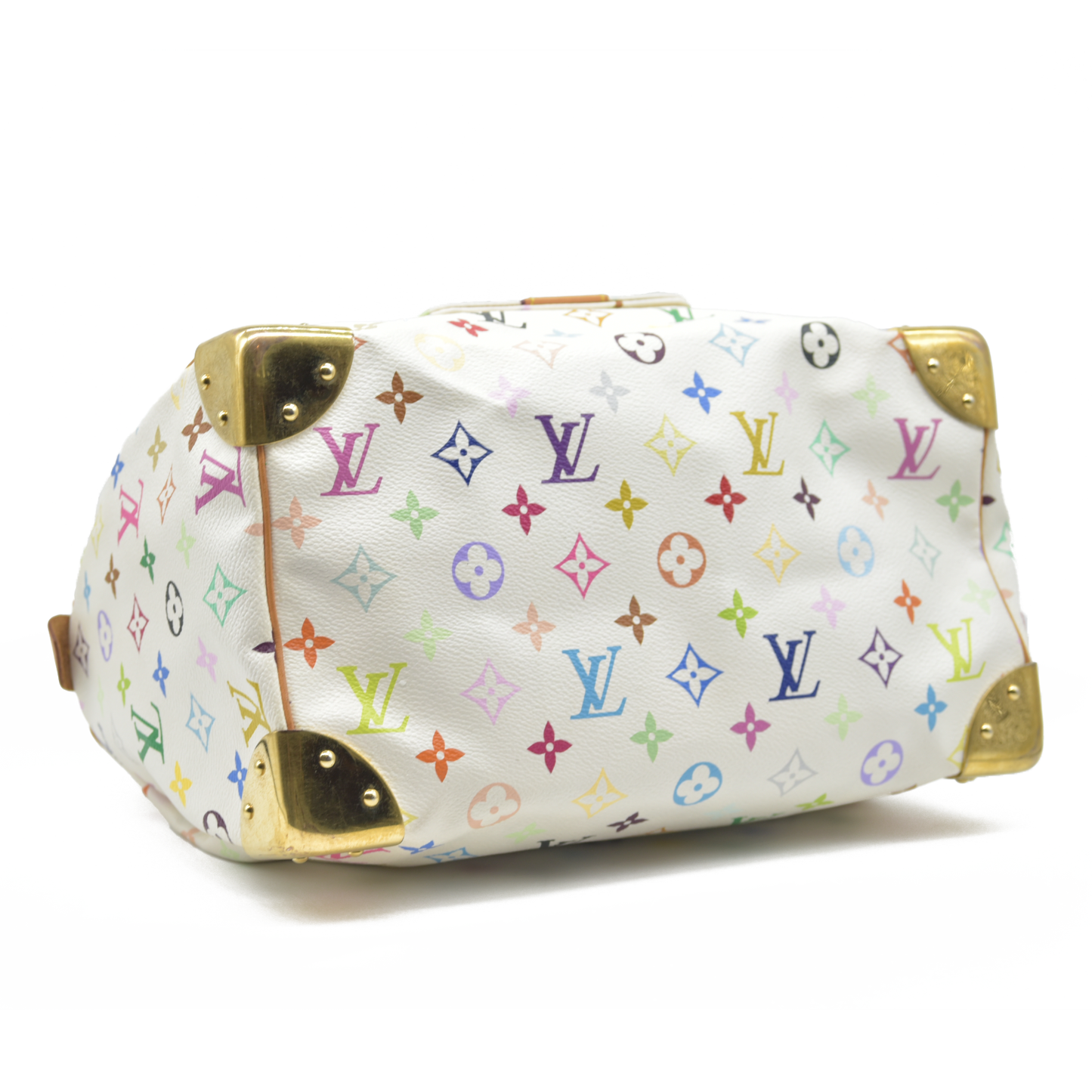 AUCTION $3150 Louis Vuitton  Monogram Muakami Speedy 30 White