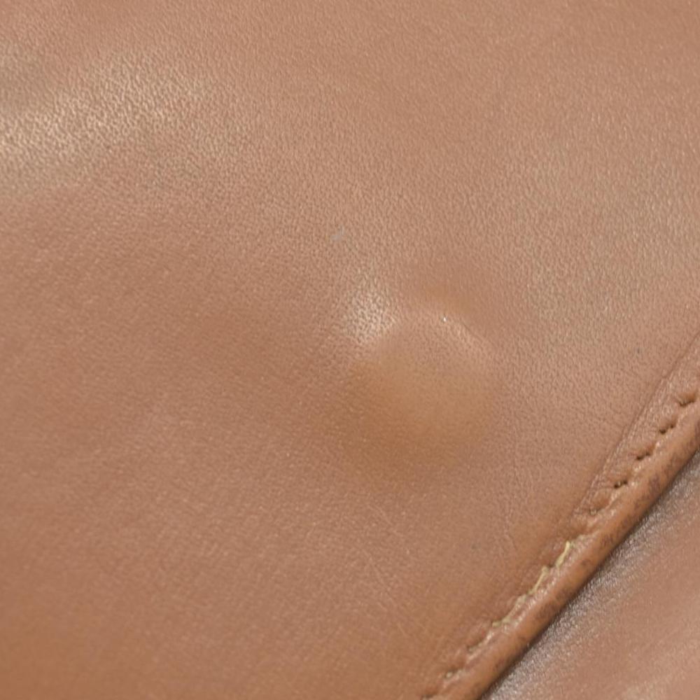 $580 Gucci Glam French Flap Brown Leather Wallet CONSIGNMENT