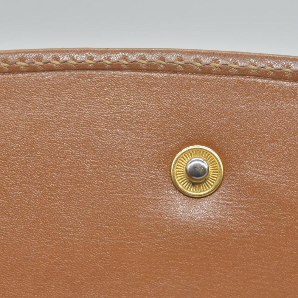 $580 Gucci Glam French Flap Brown Leather Wallet CONSIGNMENT