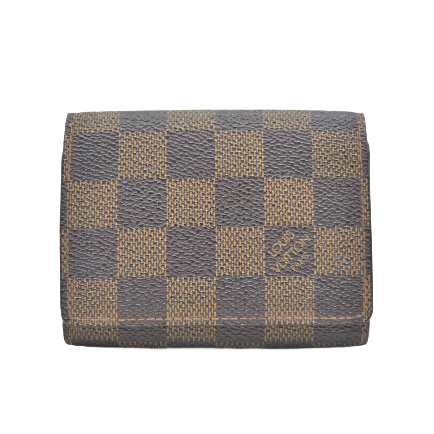 $315 LOUIS VUITTON Damier Ebene Envelope Business Card Holder CONSIGNMENT