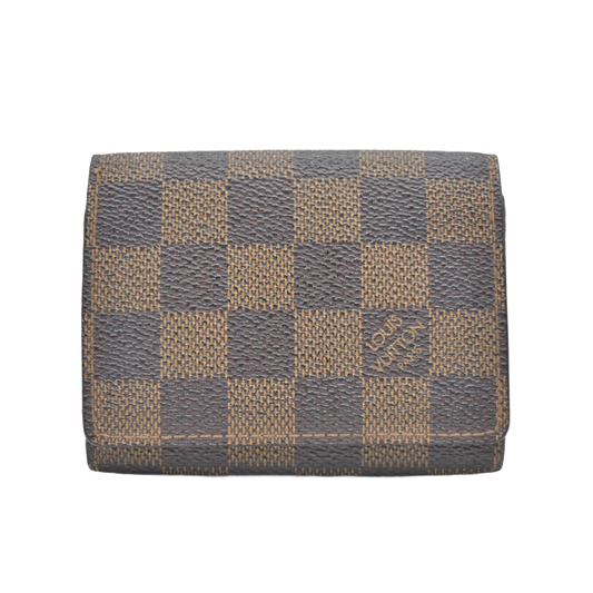 $315 LOUIS VUITTON Damier Ebene Envelope Business Card Holder CONSIGNMENT