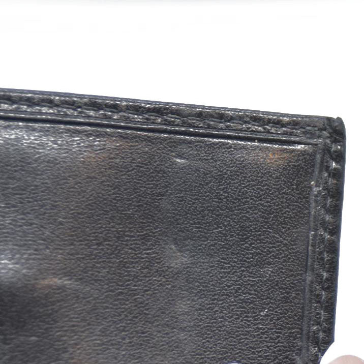 Auction $400 Yves Saint Laurent YSL Logo Leather 6 Ring Key Case Black