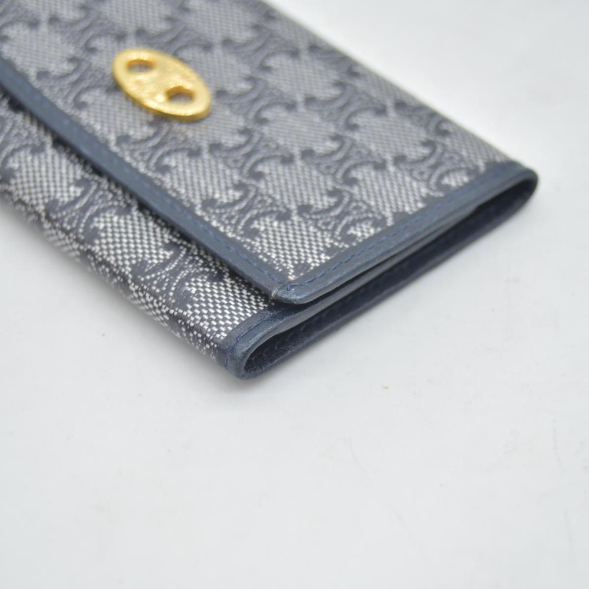 $590 CELINE Monogram Denim Wallet CONSIGNMENT