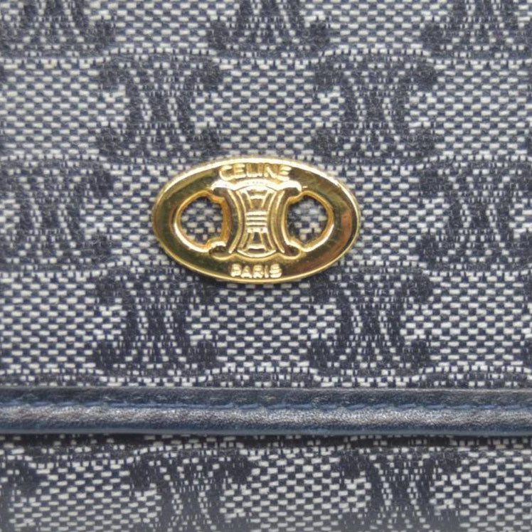 $590 CELINE Monogram Denim Wallet CONSIGNMENT