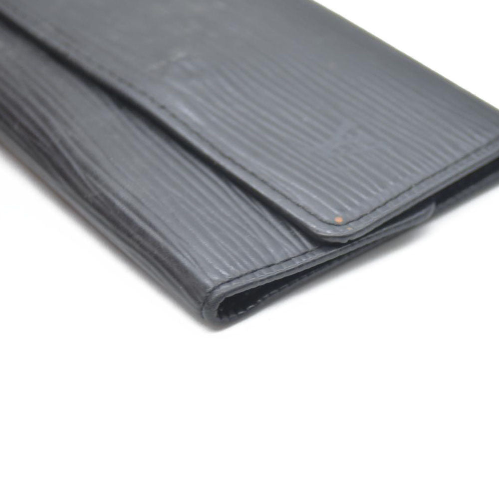 Yves Saint Laurent YSL Logo Leather 6 Ring Key Case Black