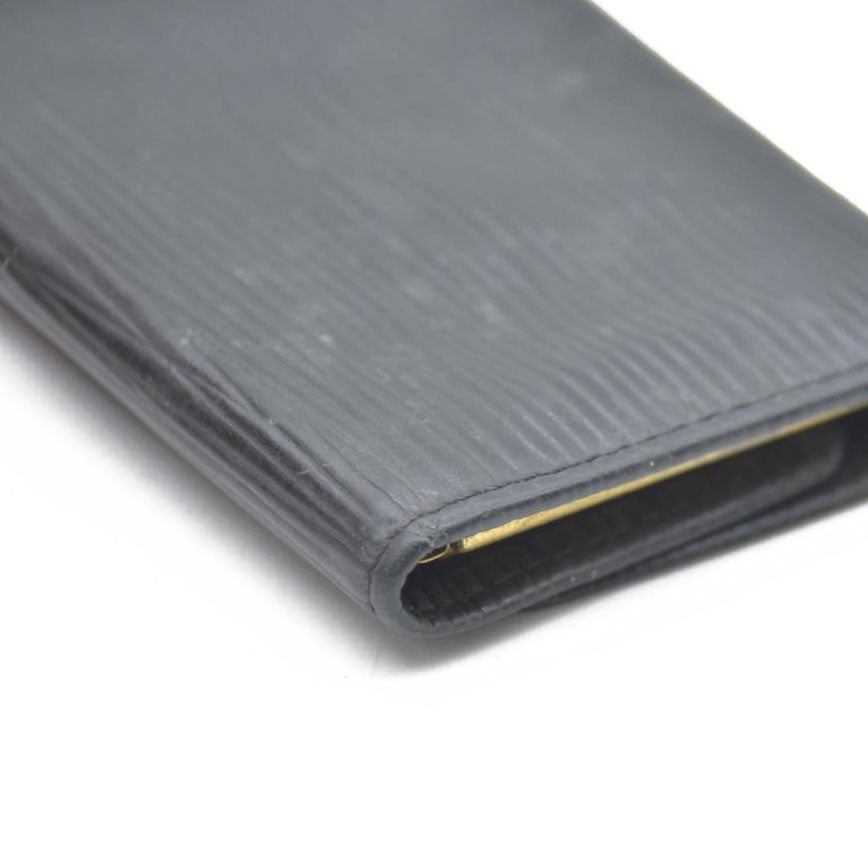 Yves Saint Laurent YSL Logo Leather 6 Ring Key Case Black