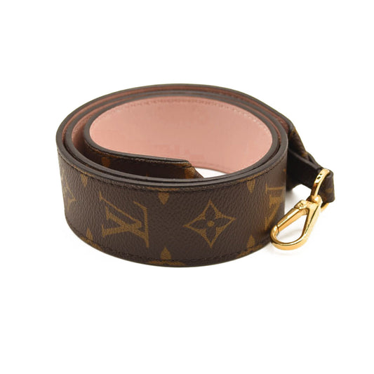 LOUIS VUITTON Monogram Bandouliere Shoulder Strap Rose Poudre