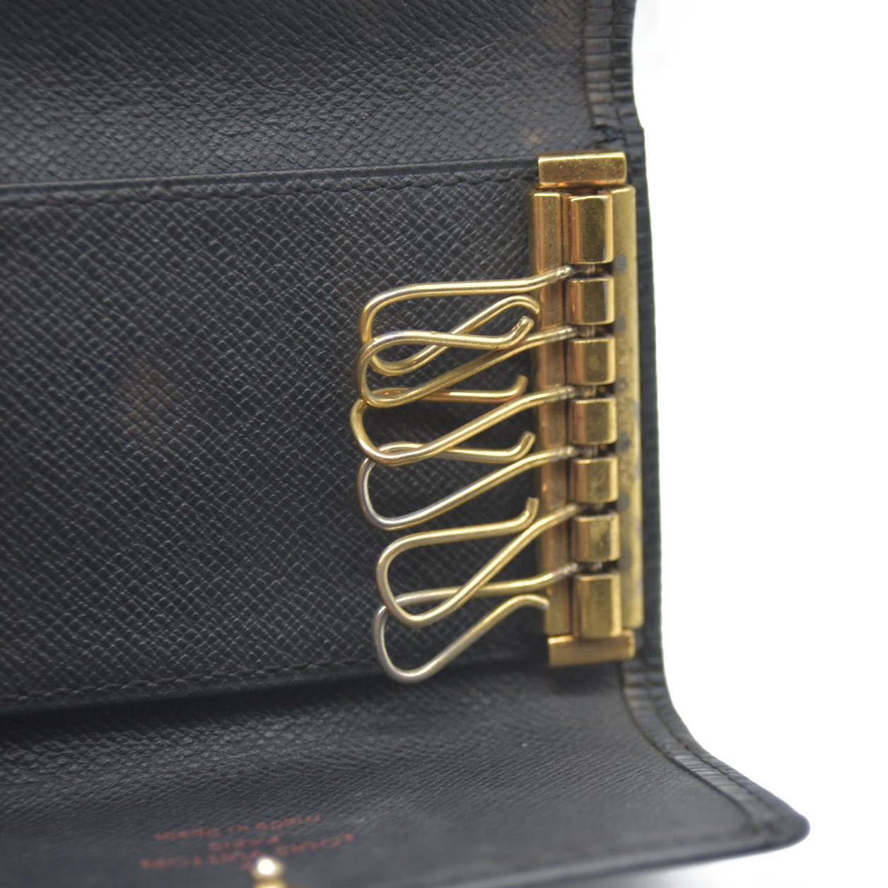 Louis Vuitton Epi Multicles Leather 6 Ring Key Case Black CA0072