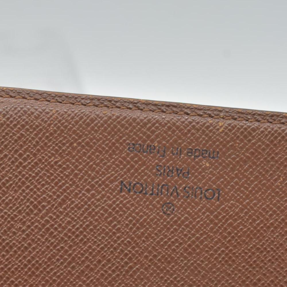 $350 Vintage Louis Vuitton Monogram Porte 2 Cartes Vertical Pass Card Case Brown CONSIGNMENT