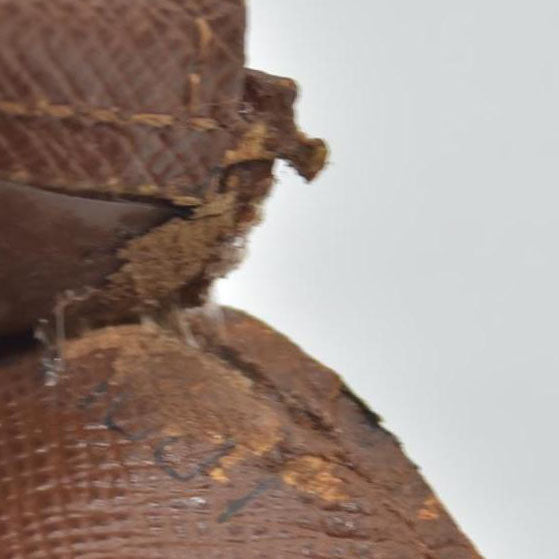 $350 Vintage Louis Vuitton Monogram Porte 2 Cartes Vertical Pass Card Case Brown CONSIGNMENT