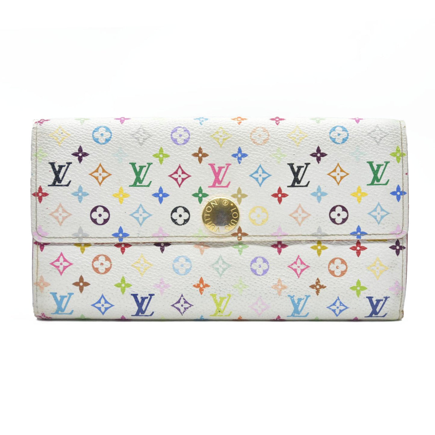 Louis Vuitton Monogram Multicolor Portefeiulle Sarah Long Bifold Wallet  TH0028