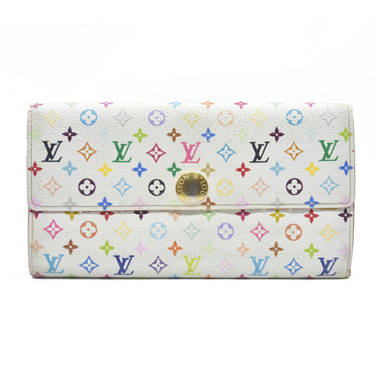 Louis Vuitton Monogram Multicolor Portefeiulle Sarah Long Bifold Wallet  TH0028
