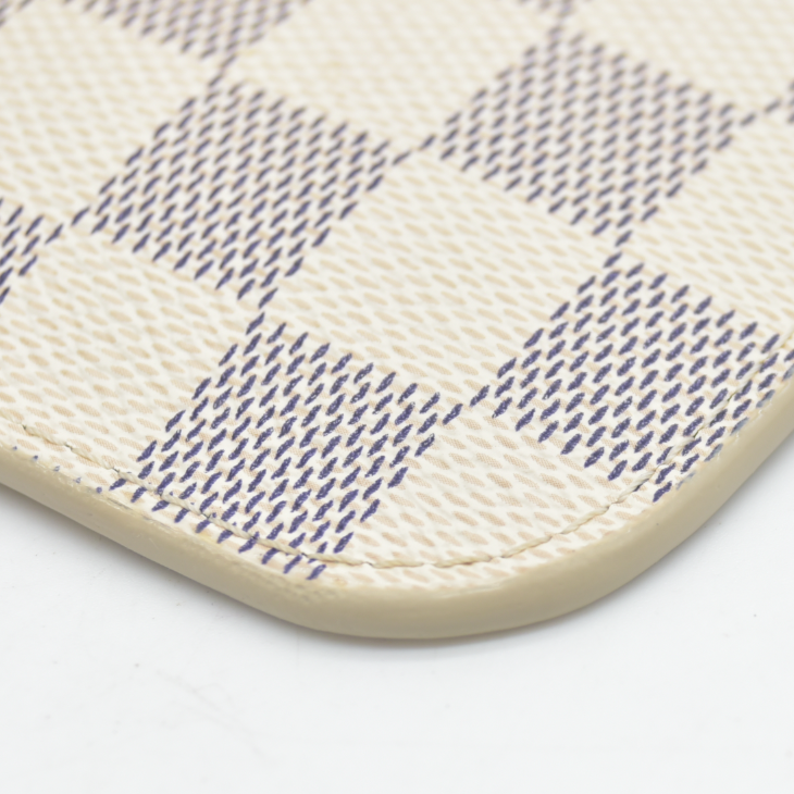AUCTION $800 Louis Vuitton  Damier Azur Neverfull MM GM Pochette Rose Ballerine