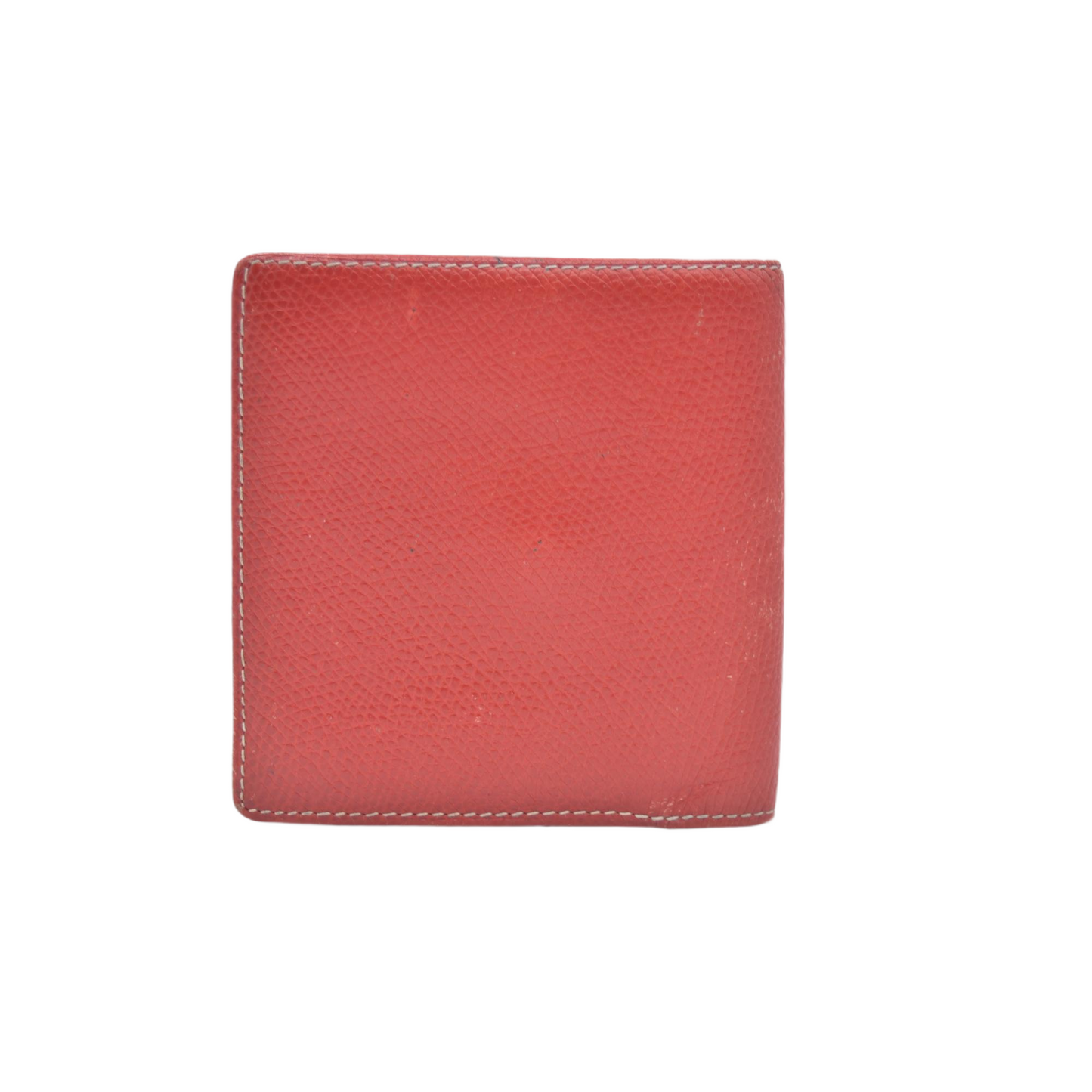 $590 Vintage Loewe Anagram Bifold Wallet Crafted Red CONSIGNMENT