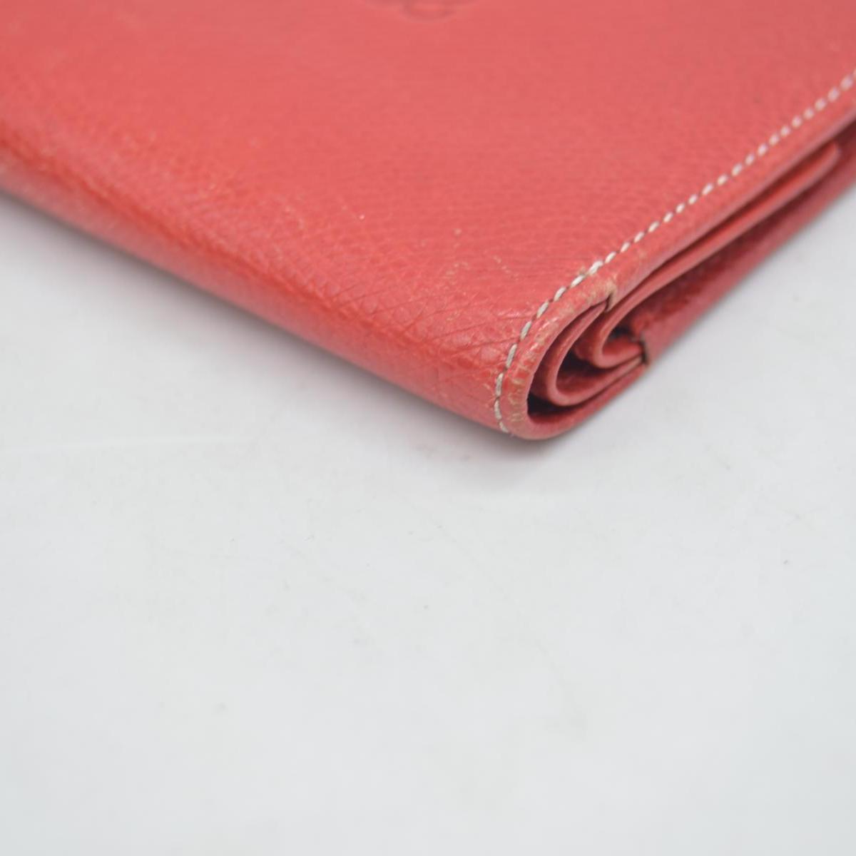 $590 Vintage Loewe Anagram Bifold Wallet Crafted Red CONSIGNMENT