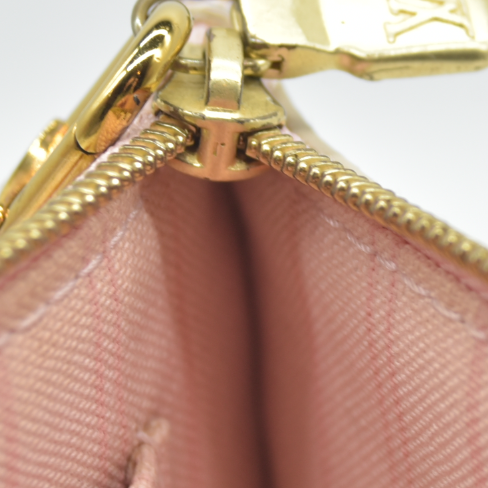 AUCTION $800 Louis Vuitton  Damier Azur Neverfull MM GM Pochette Rose Ballerine