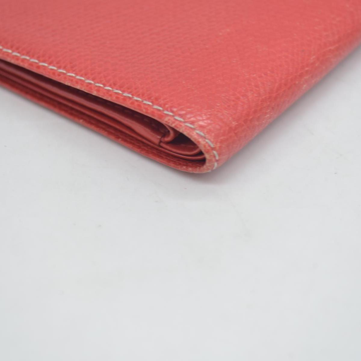 $590 Vintage Loewe Anagram Bifold Wallet Crafted Red CONSIGNMENT