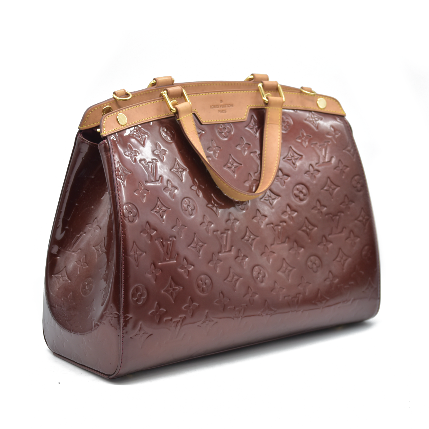 $2730 LOUIS VUITTON Vernis Brea GM Rouge Fauviste SR3101 2011 CONSIGNMENT