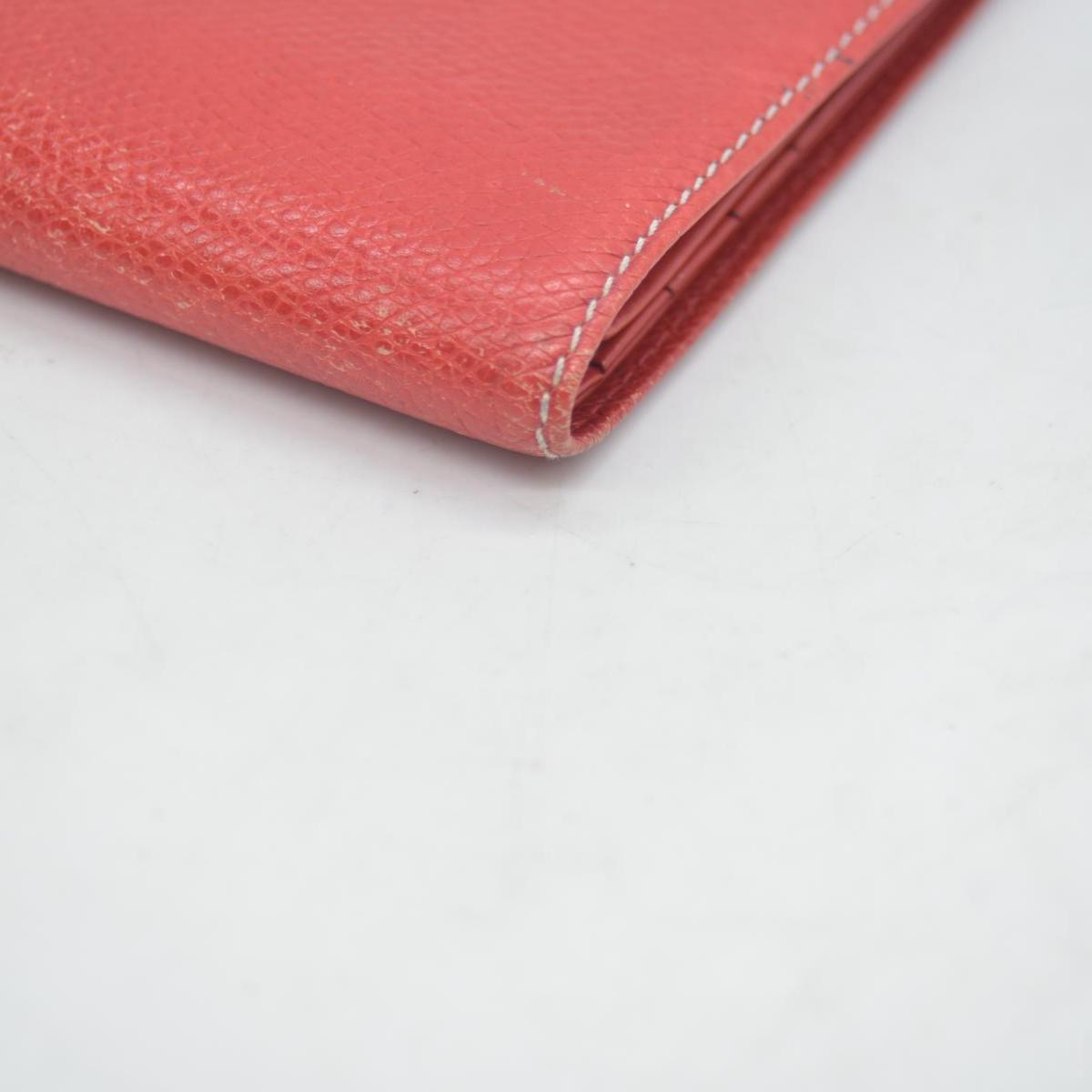 $590 Vintage Loewe Anagram Bifold Wallet Crafted Red CONSIGNMENT