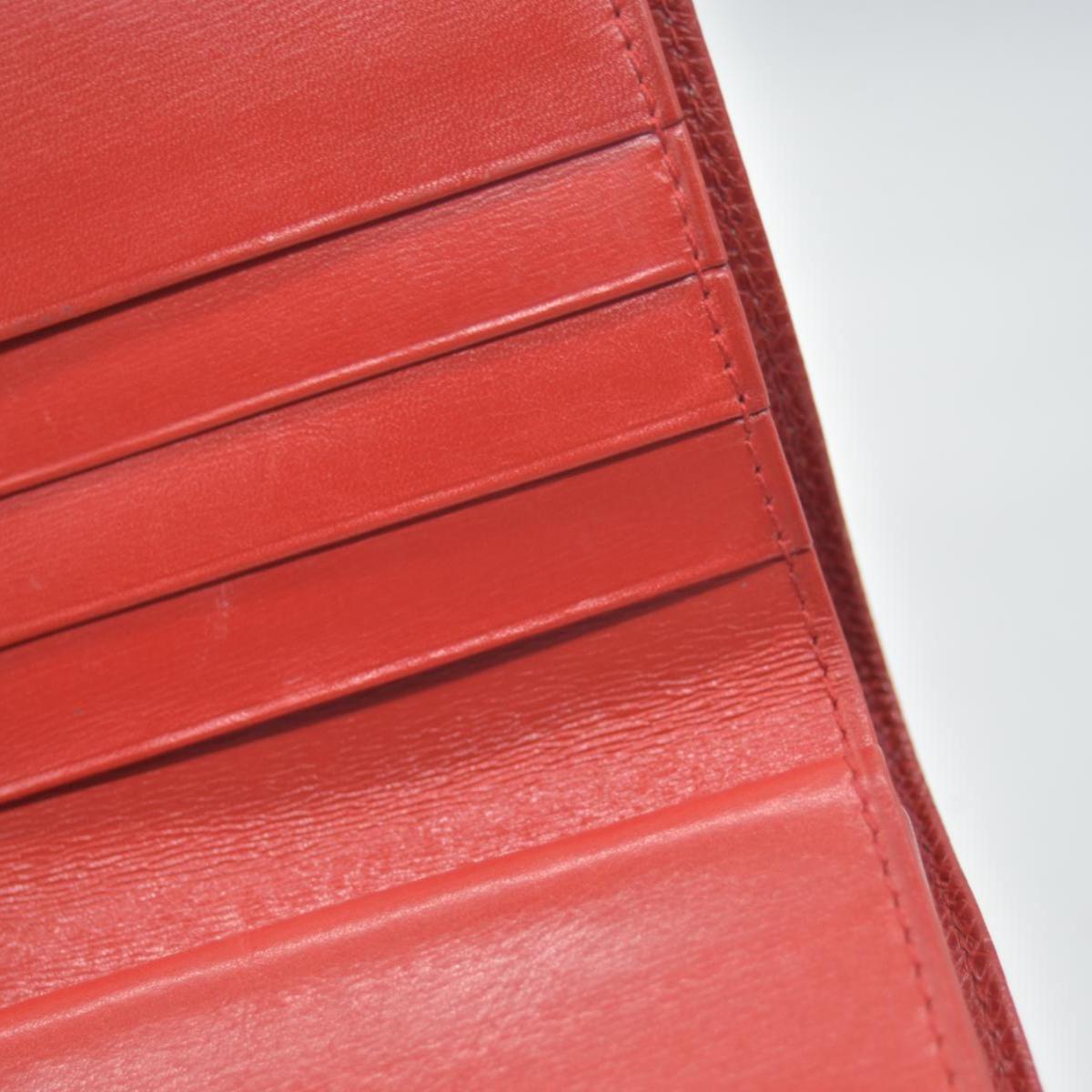 $590 Vintage Loewe Anagram Bifold Wallet Crafted Red CONSIGNMENT