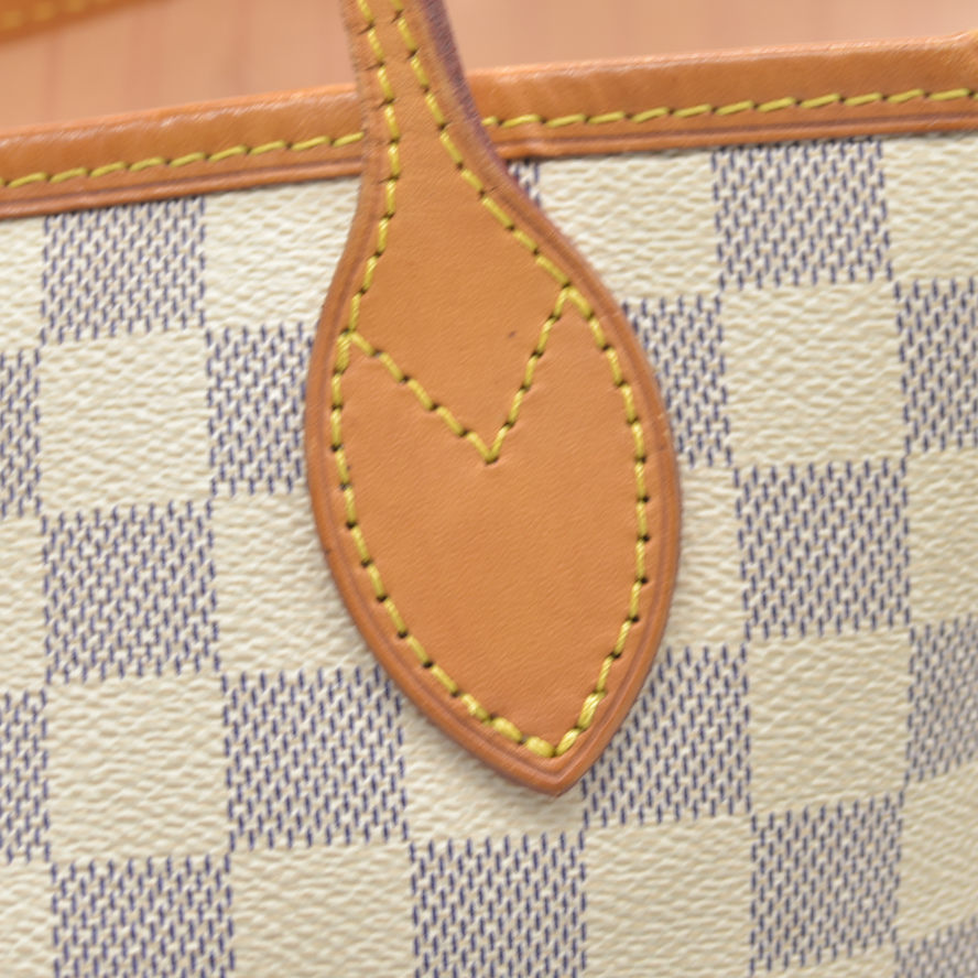 AUCTION $2170 Louis Vuitton  Damier Azur Neo Neverfull MM Rose Ballerine