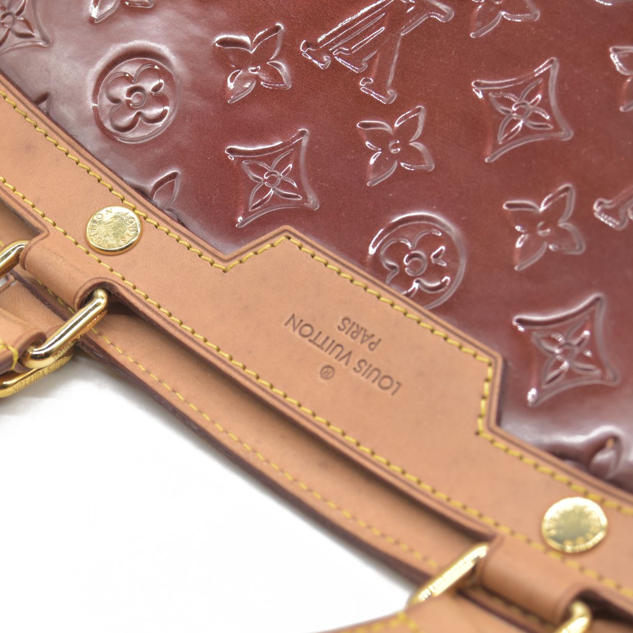 $2730 LOUIS VUITTON Vernis Brea GM Rouge Fauviste SR3101 2011 CONSIGNMENT