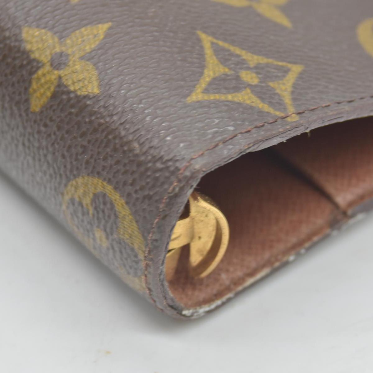 $755 1996 LOUIS VUITTON Monogram Medium Ring Agenda Cover SP0976