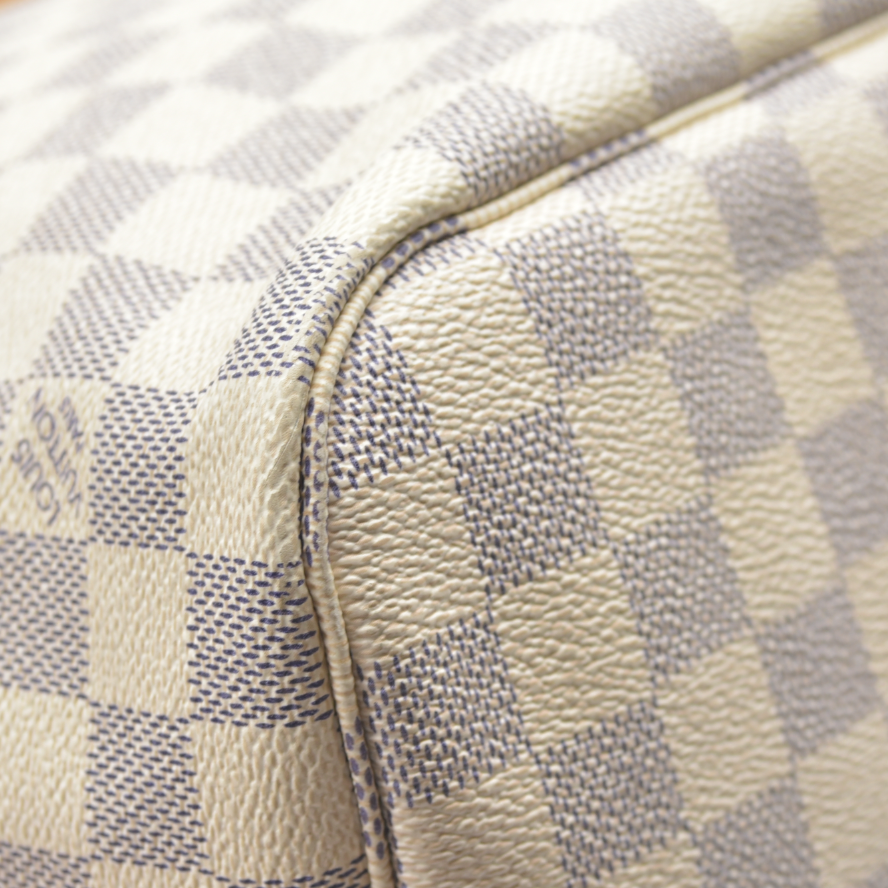 AUCTION $2170 Louis Vuitton  Damier Azur Neo Neverfull MM Rose Ballerine