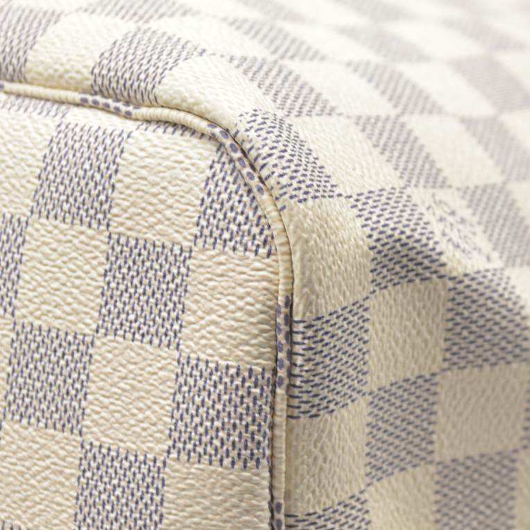 AUCTION $2170 Louis Vuitton  Damier Azur Neo Neverfull MM Rose Ballerine