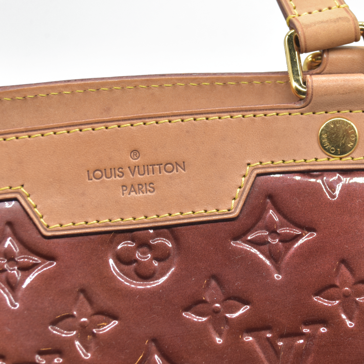 $2730 LOUIS VUITTON Vernis Brea GM Rouge Fauviste SR3101 2011 CONSIGNMENT