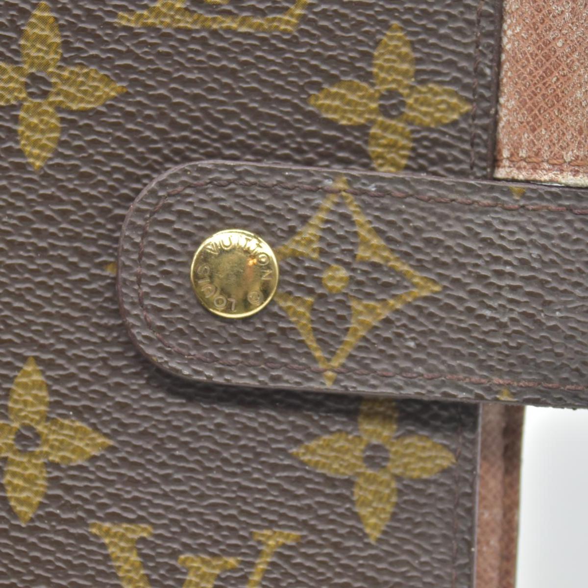 $755 1996 LOUIS VUITTON Monogram Medium Ring Agenda Cover SP0976