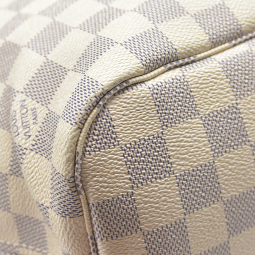 AUCTION $2170 Louis Vuitton  Damier Azur Neo Neverfull MM Rose Ballerine