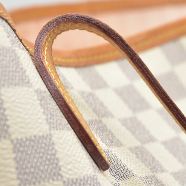 AUCTION $2170 Louis Vuitton  Damier Azur Neo Neverfull MM Rose Ballerine