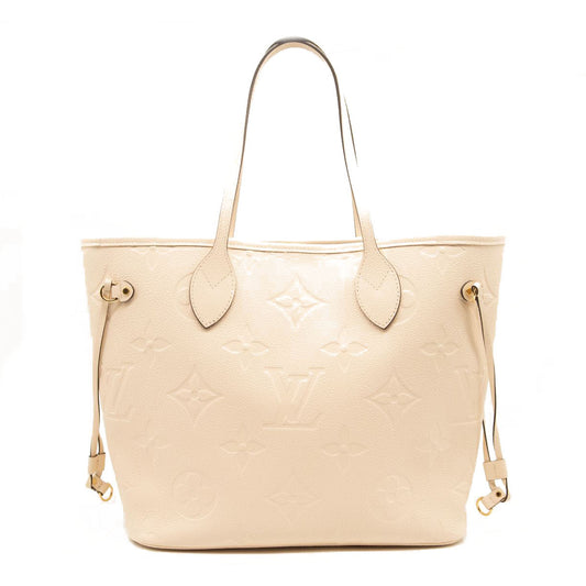 LOUIS VUITTON Empreinte Monogram Giant Neverfull MM Cream