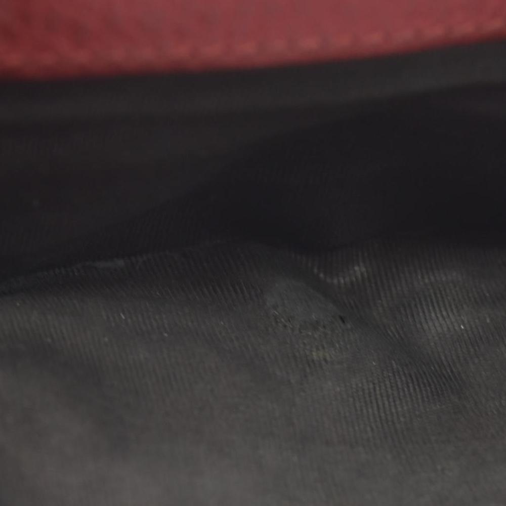 $790 Gucci Dollar Calfskin Medium GG Marmont Wallet Red CONSIGNMENT