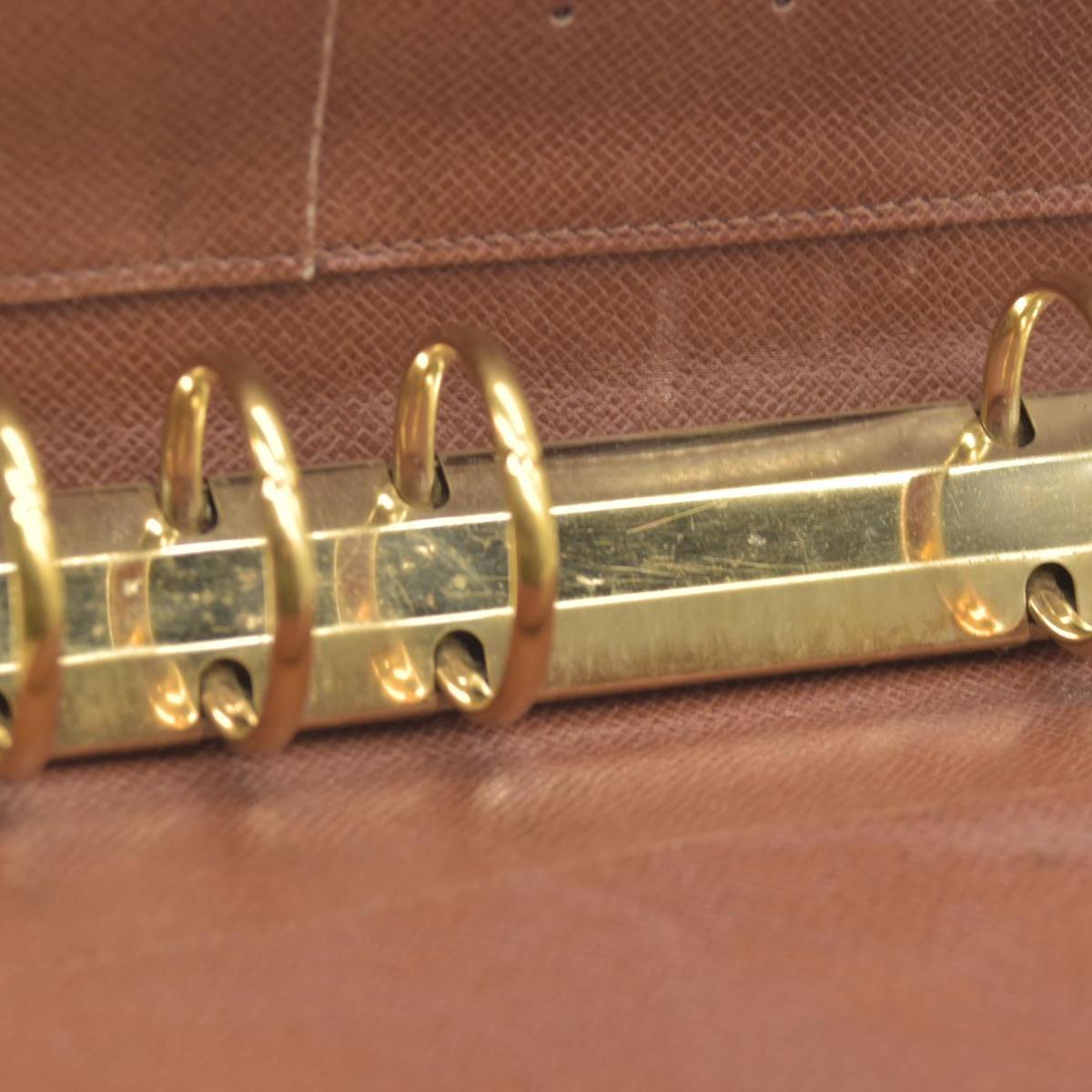 $755 1996 LOUIS VUITTON Monogram Medium Ring Agenda Cover SP0976
