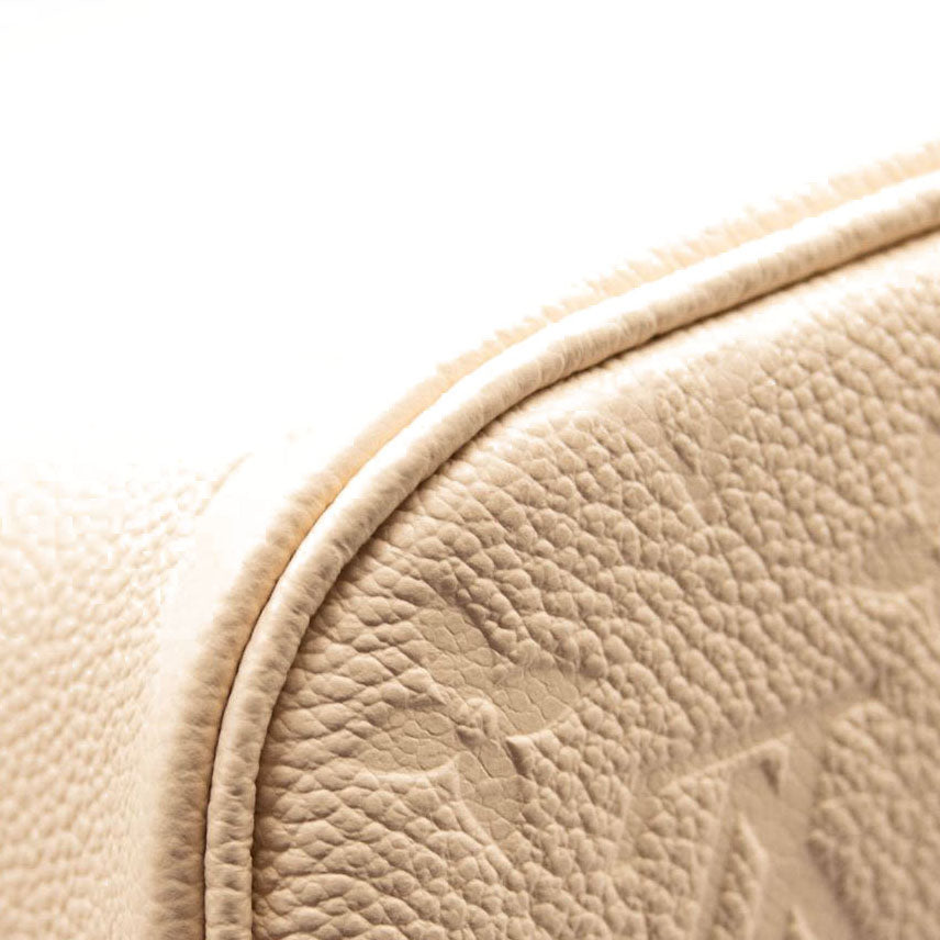 LOUIS VUITTON Empreinte Monogram Giant Neverfull MM Cream