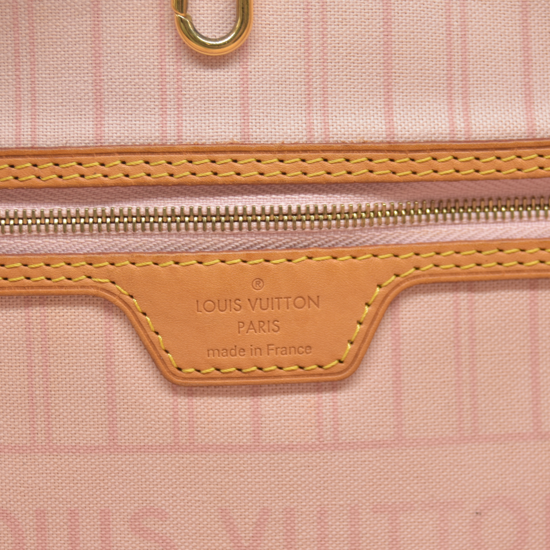 AUCTION $2170 Louis Vuitton  Damier Azur Neo Neverfull MM Rose Ballerine