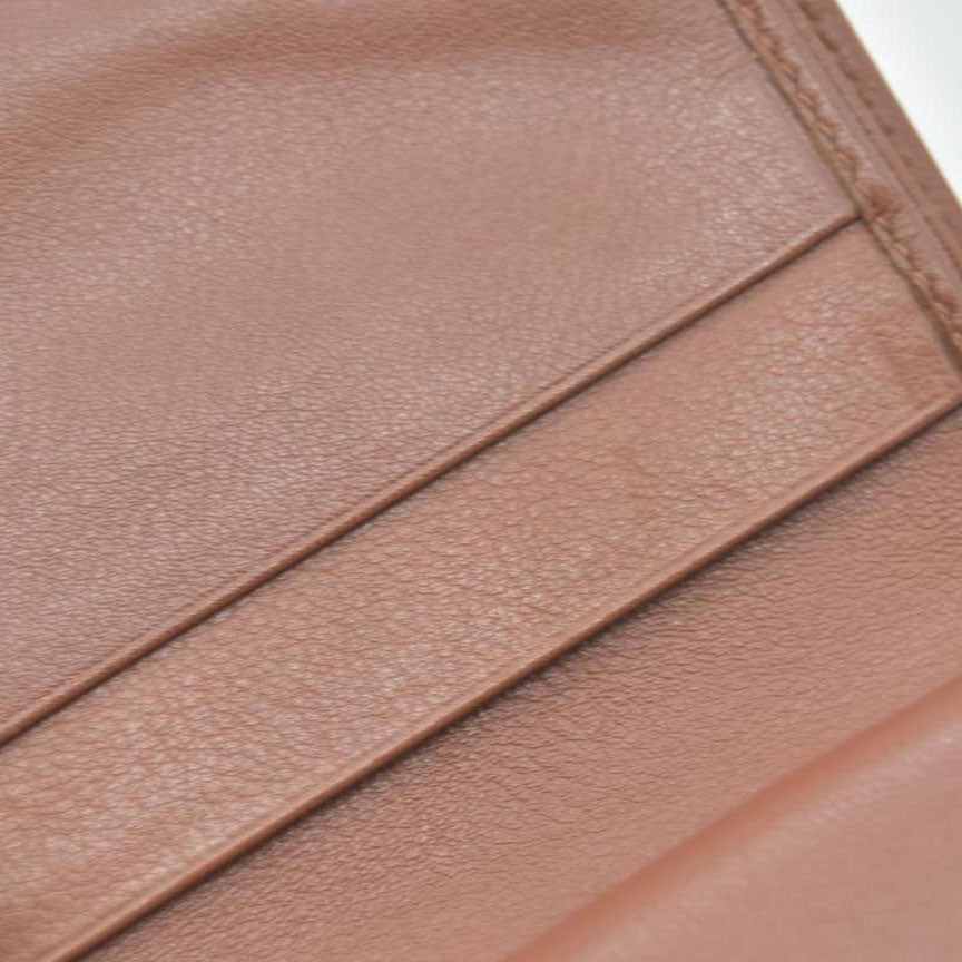 $690 CELINE Triomphe Leather Bifold Compact Wallet CONSIGNMENT