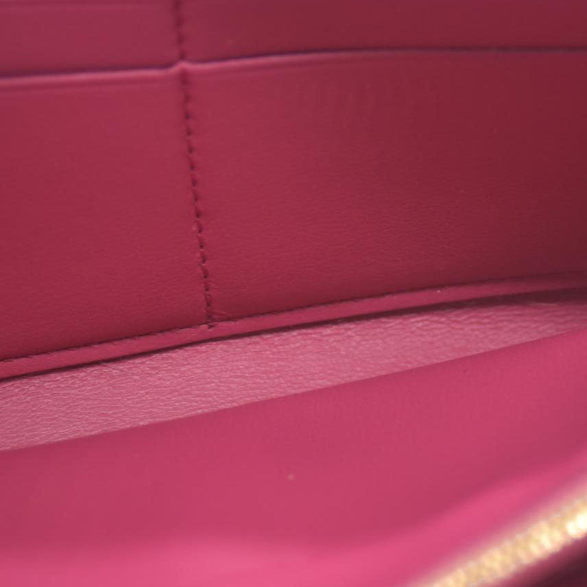 Louis Vuitton Porte Feiulle Iena Zip Around Long Wallet Purse Navy blue