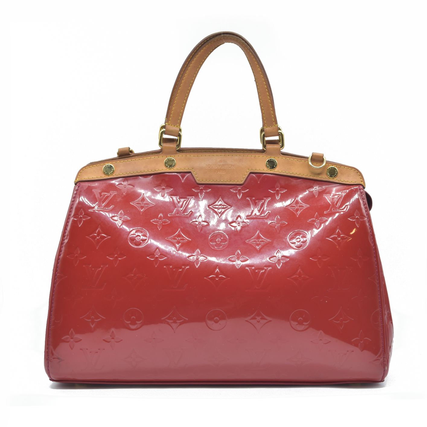 AUCTION $2730 Louis Vuitton  Vernis Brea PM Pomme D'Amour