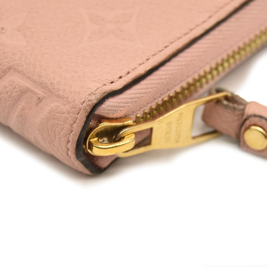 LOUIS VUITTON Empreinte Zippy Wallet Rose Poudre SP0157