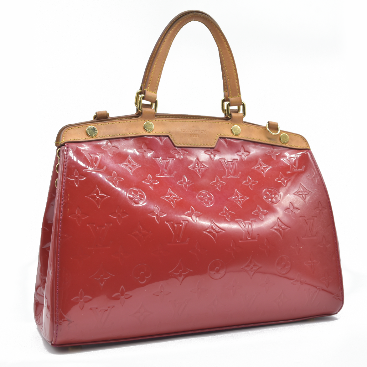 AUCTION $2730 Louis Vuitton  Vernis Brea PM Pomme D'Amour