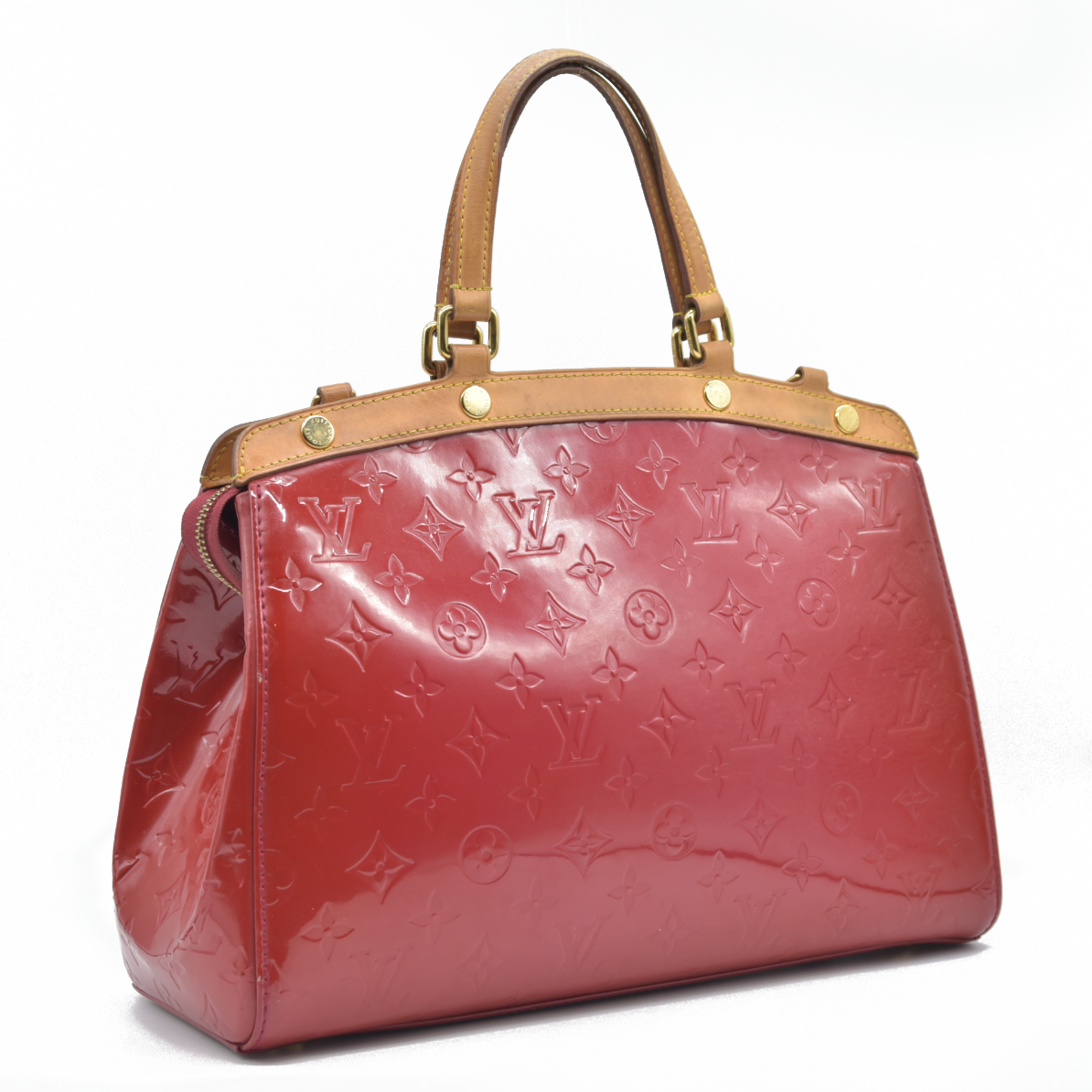 AUCTION $2730 Louis Vuitton  Vernis Brea PM Pomme D'Amour