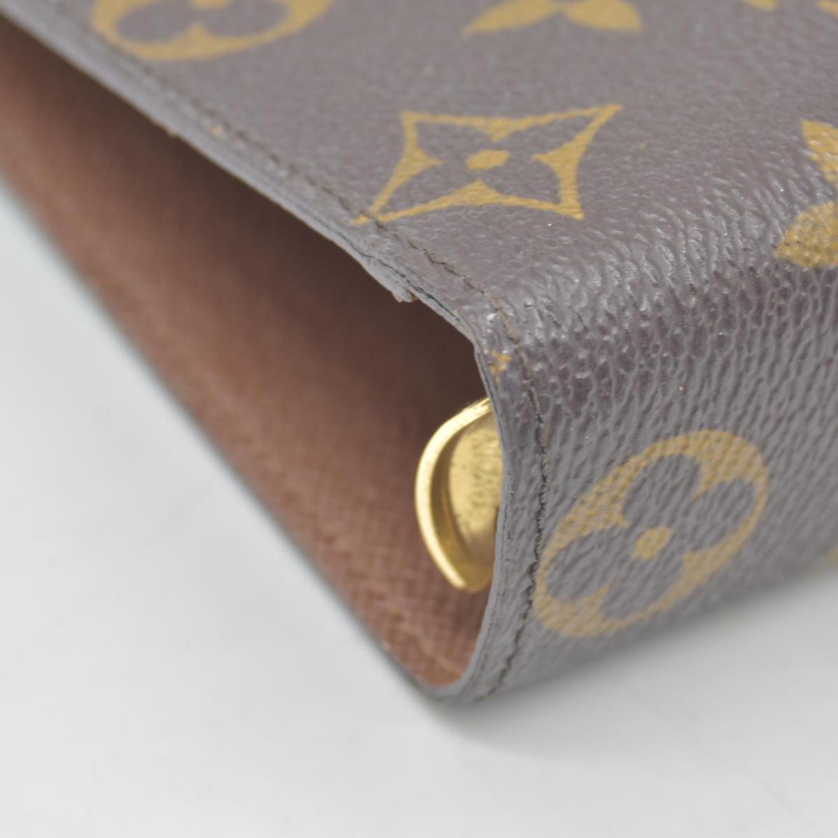 $755 LOUIS VUITTON Monogram Medium Ring Agenda Cover