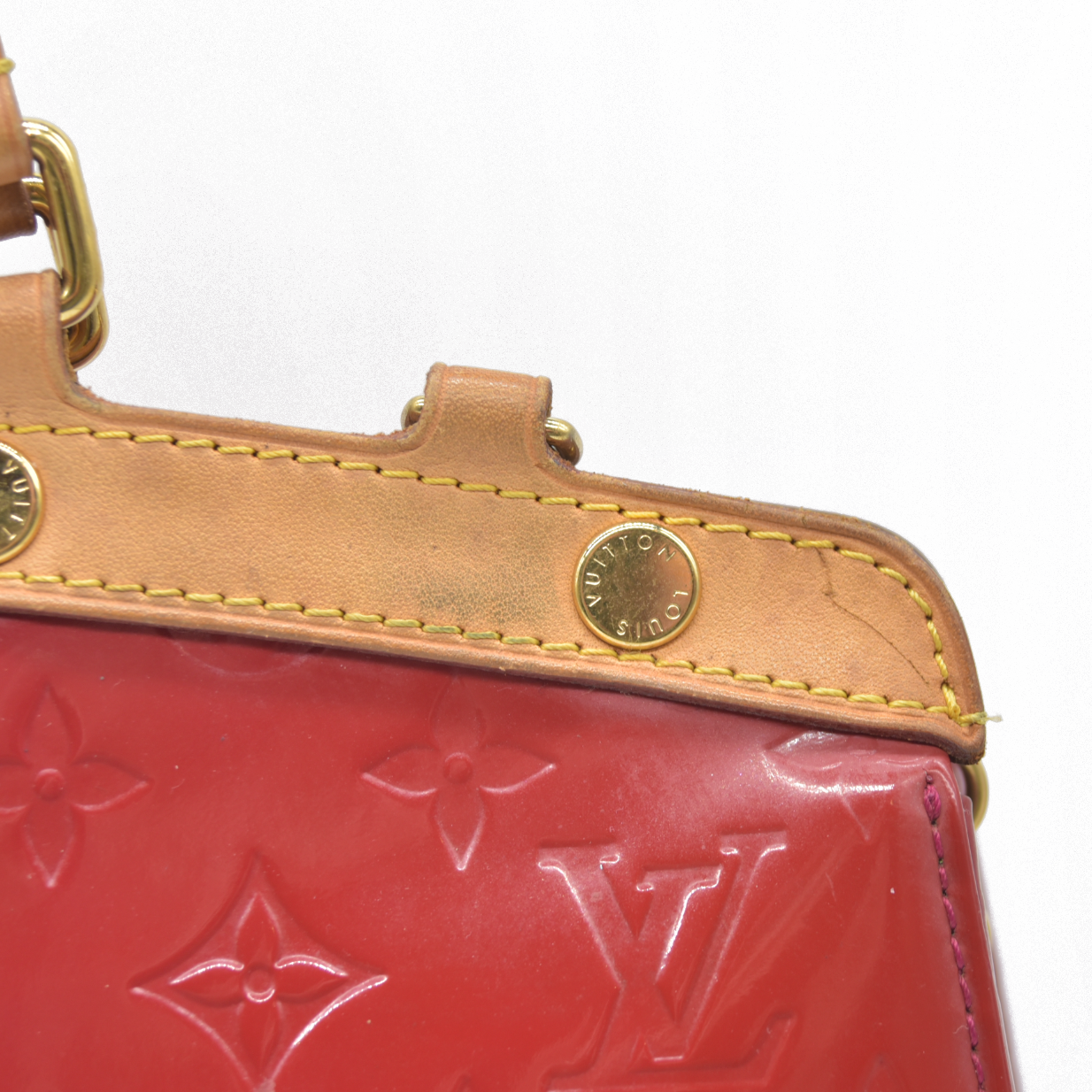 AUCTION $2730 Louis Vuitton  Vernis Brea PM Pomme D'Amour