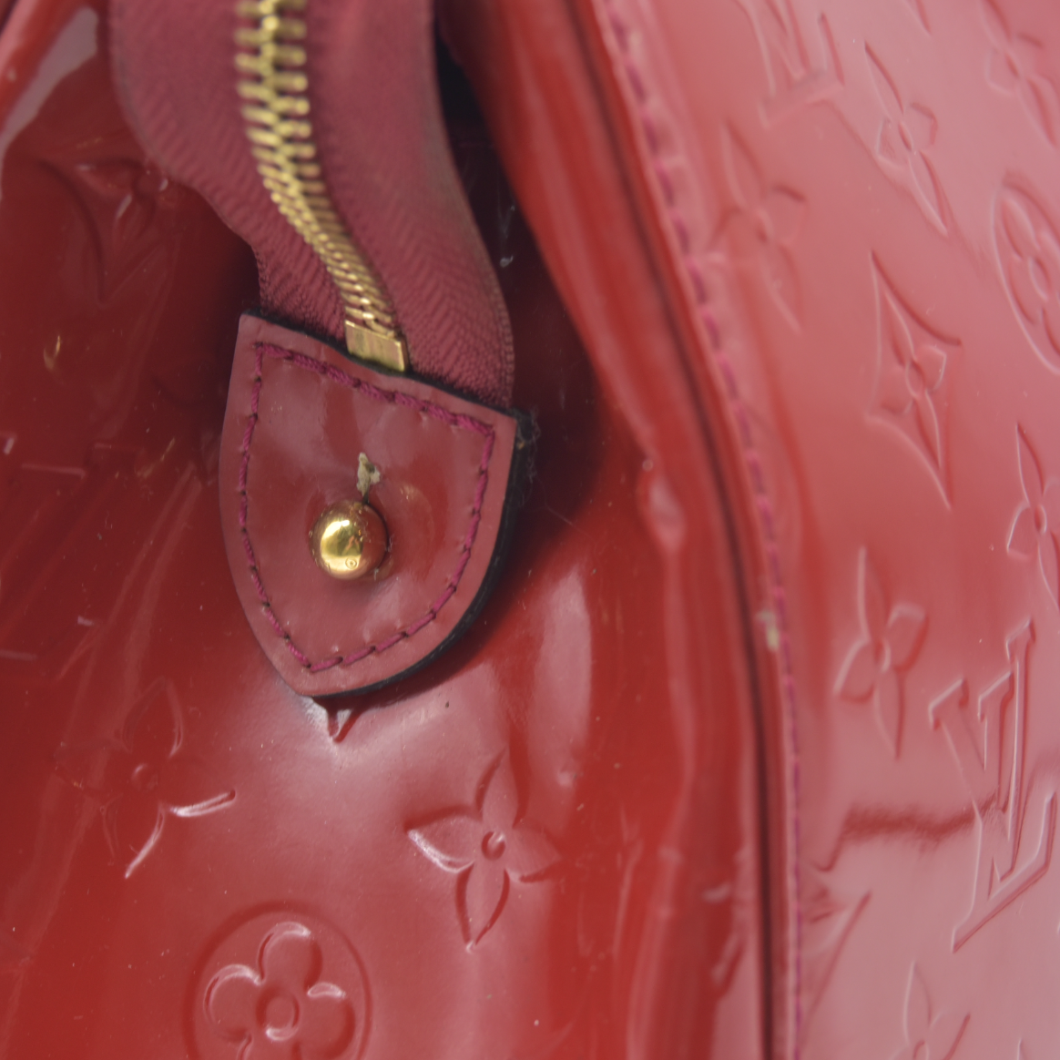 AUCTION $2730 Louis Vuitton  Vernis Brea PM Pomme D'Amour