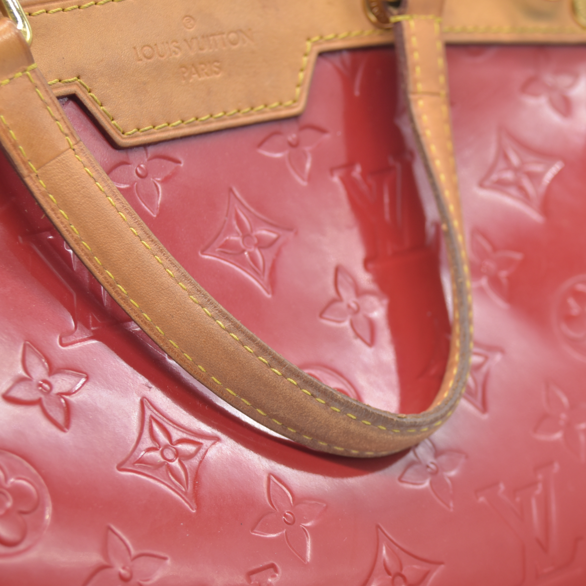 AUCTION $2730 Louis Vuitton  Vernis Brea PM Pomme D'Amour