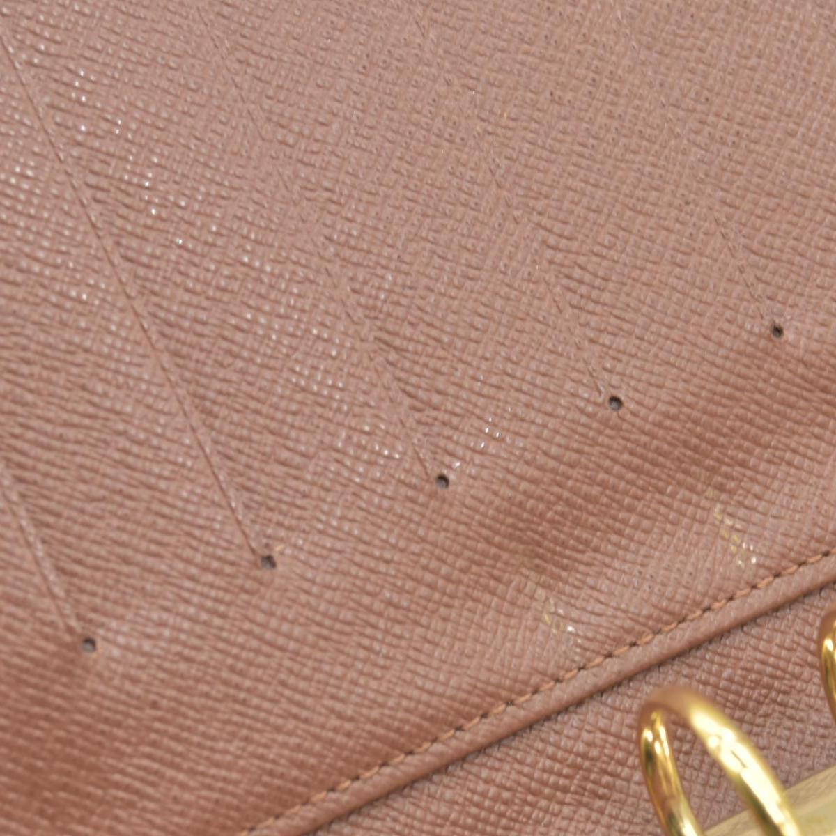 $755 LOUIS VUITTON Monogram Medium Ring Agenda Cover