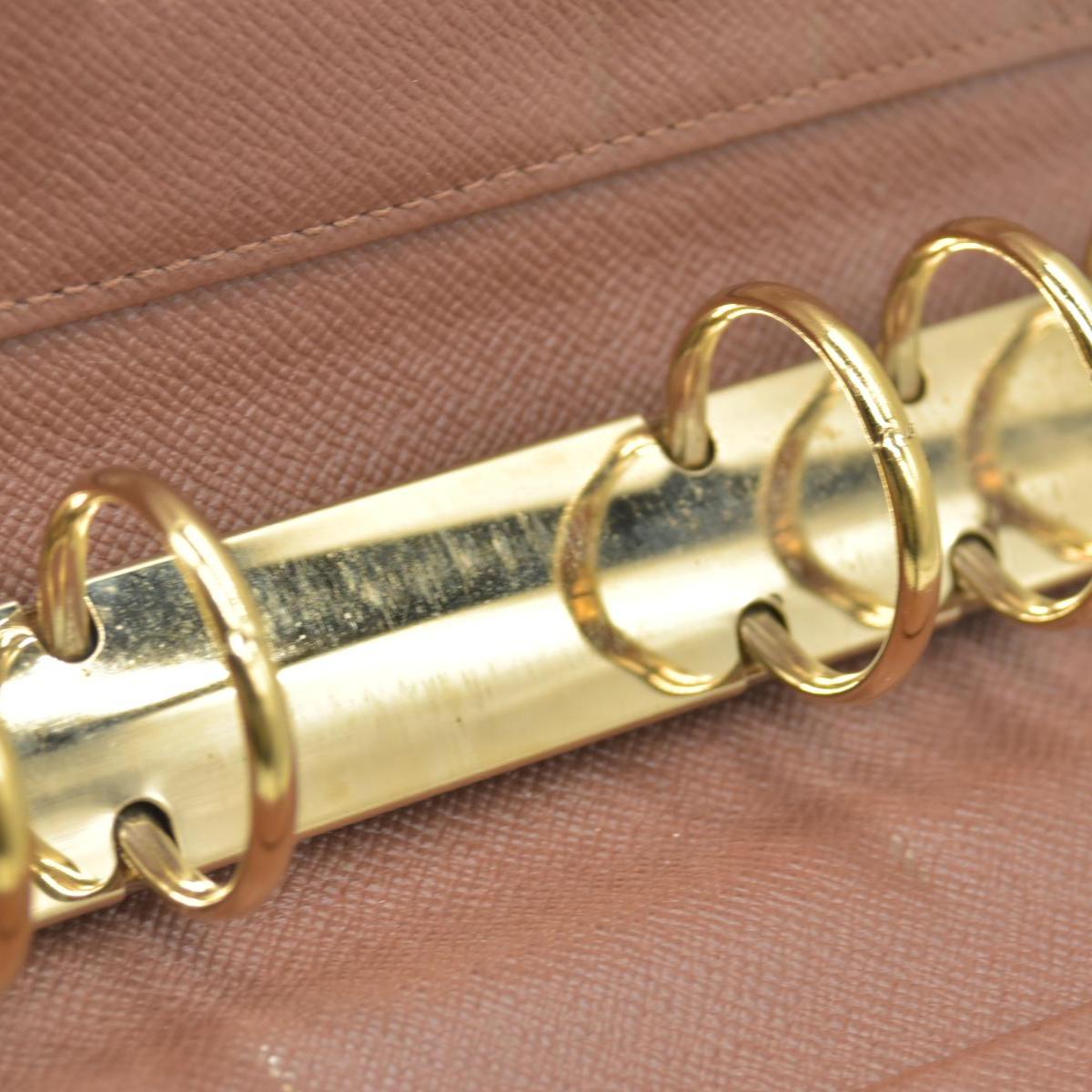 $755 LOUIS VUITTON Monogram Medium Ring Agenda Cover